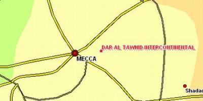 Zemljevid khalil ibrahim cesti Makkah