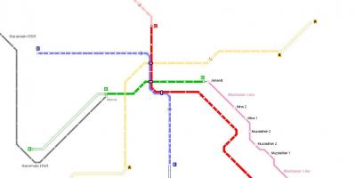 Zemljevid Meka metro 