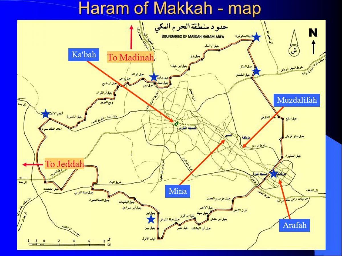 zemljevid haram mejo 