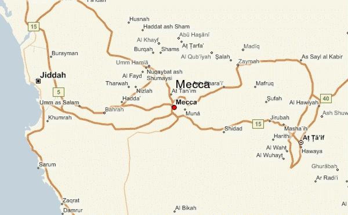 zemljevid mekah