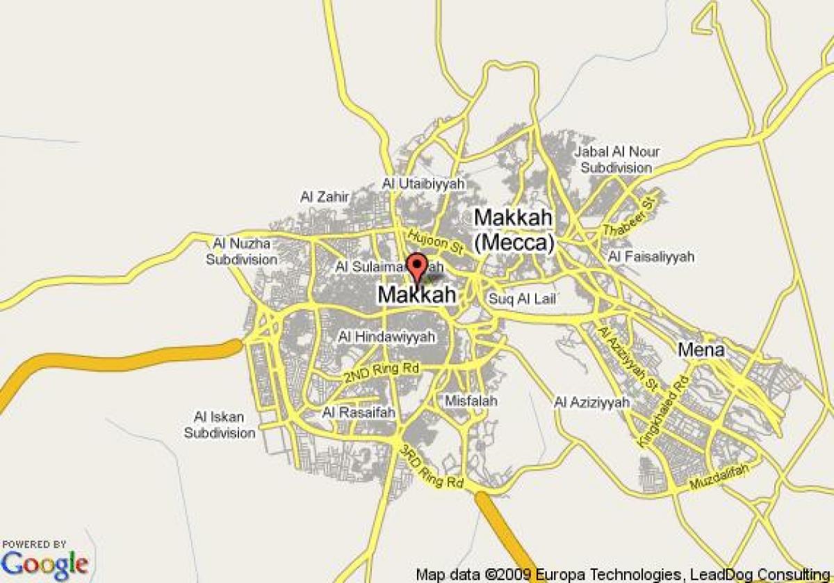 zemljevid Meka ulica