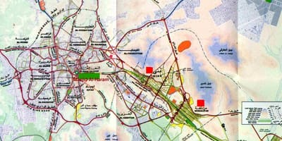 Makkah haram šarif zemljevid